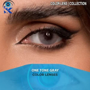 1 Tone gray contact lens – natural single shade gray