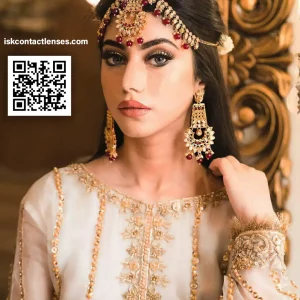 Allure Gray contact lens – natural gray eye color