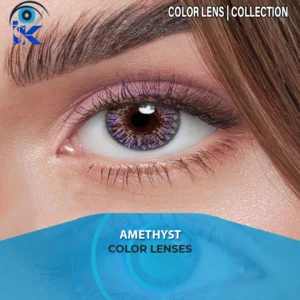 3 Tone Amethyst contact lens – purple gray multi-tone eyes