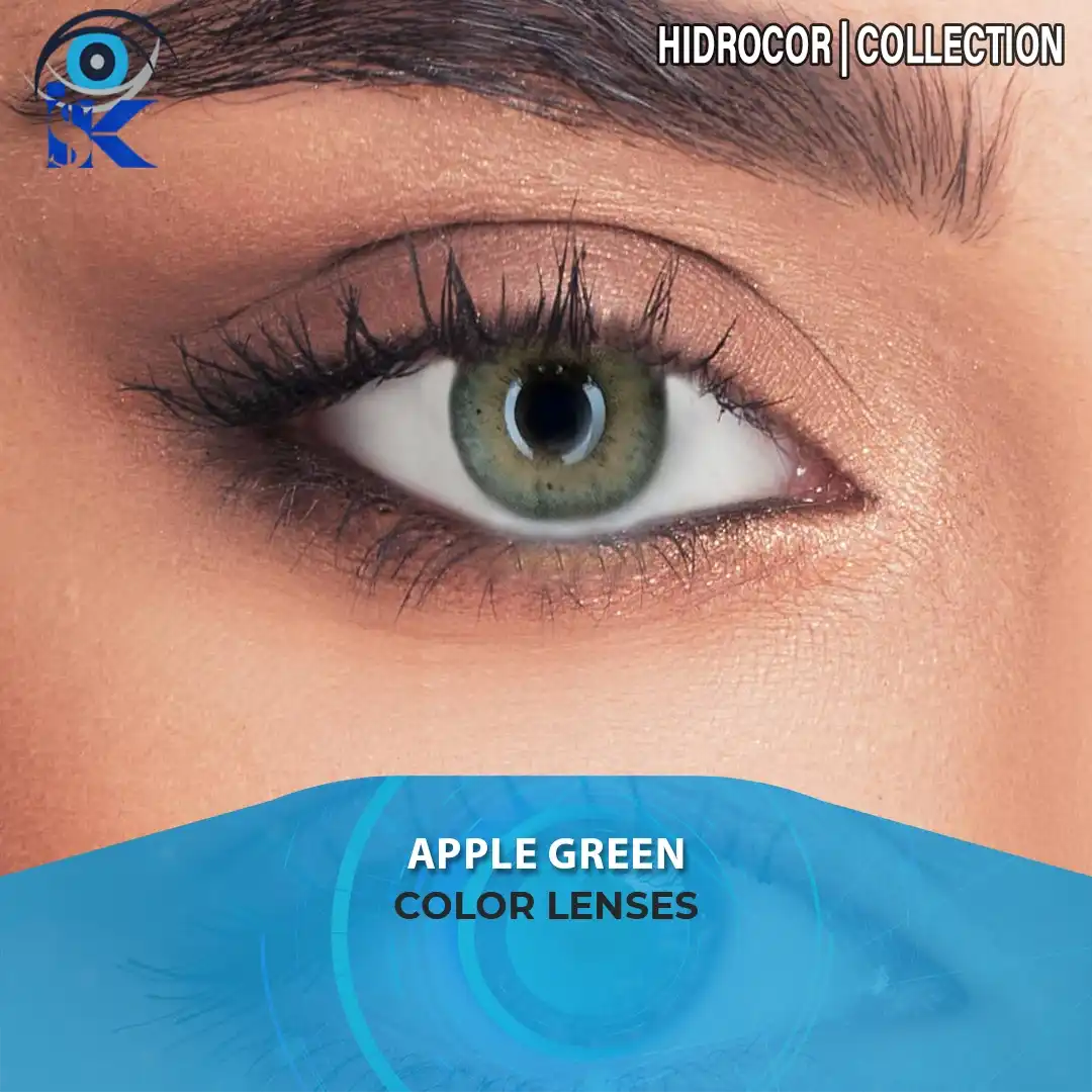 Apple Green contact lenses in Pakistan – Fresh light green shade – ISK Lenses