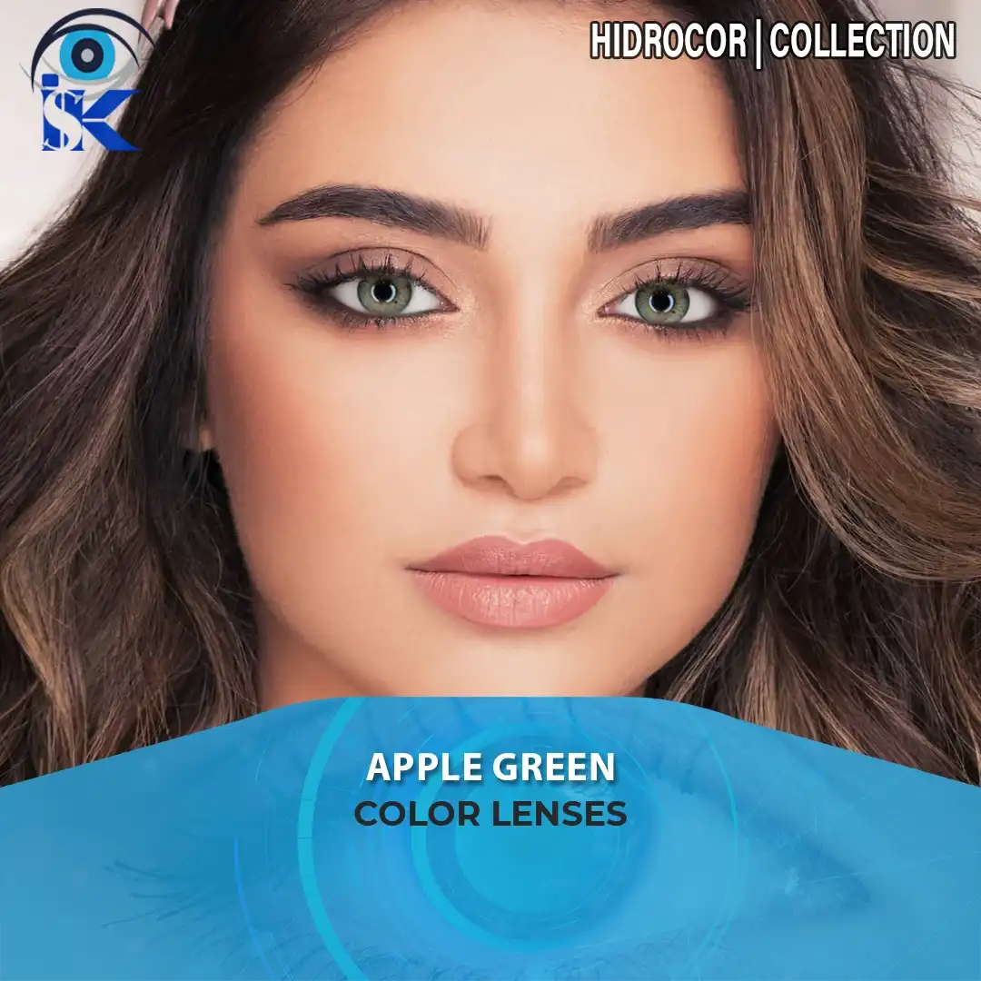 Apple Green contact lenses in Pakistan – Fresh light green shade – ISK Lenses