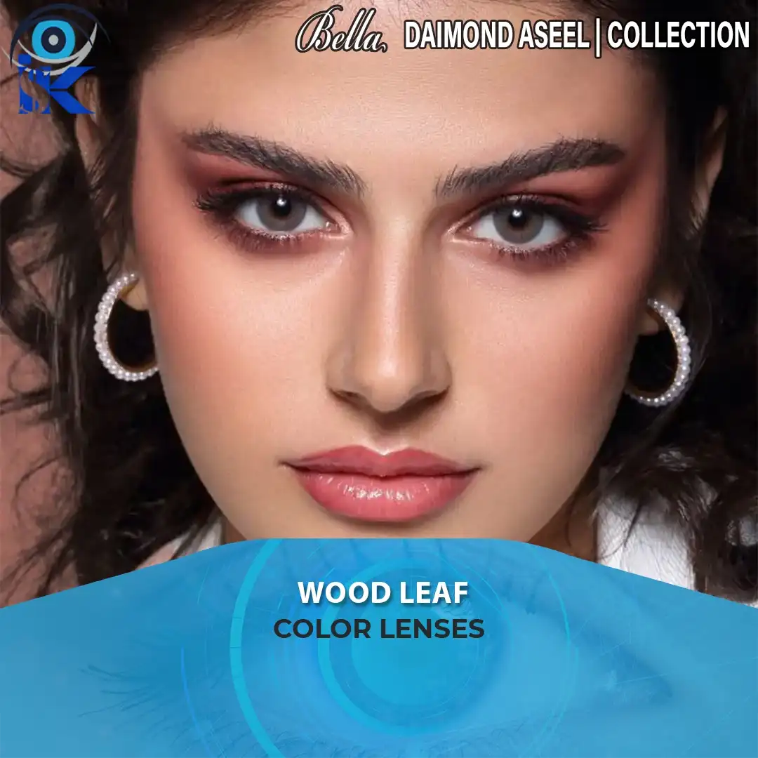Bella Diamond Aseel Wood Leaf Contact Lenses in Pakistan – Natural Green Brown Eyes by ISK Lenses