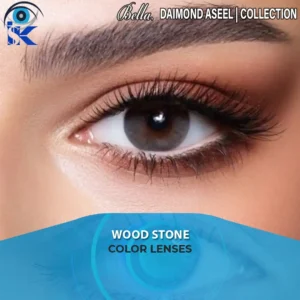 Bella Diamond Aseel Wood Stone Contact Lenses in Pakistan – Natural Brown Gray Eyes by ISK Lenses