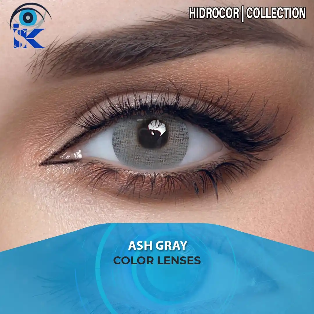 Ash Gray contact lenses in Pakistan – Soft smoky gray shade – ISK Lenses