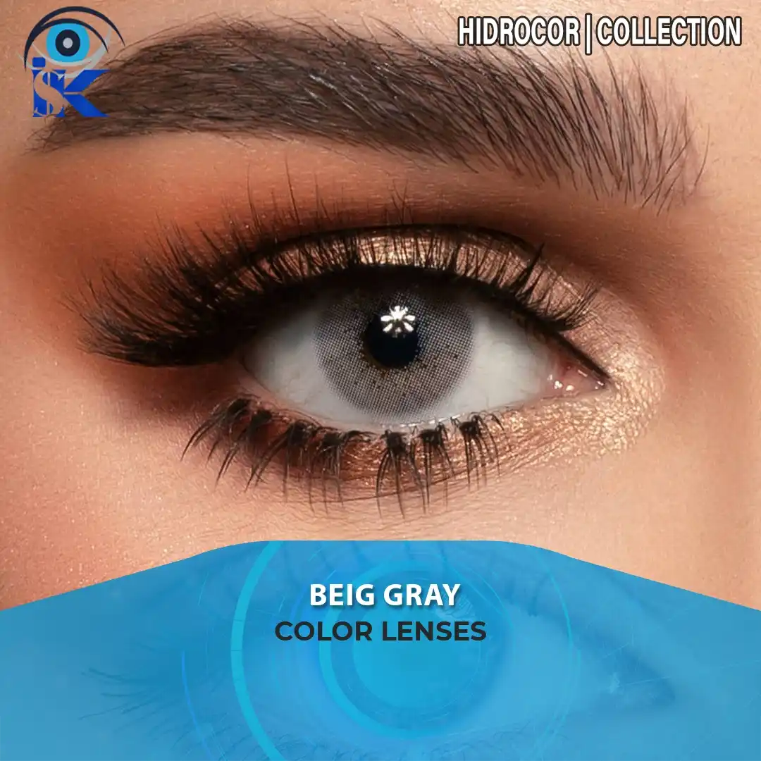 Beige Gray contact lenses in Pakistan – Soft beige gray natural shade – ISK Lenses