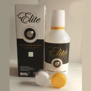 Bella Elite 150ml lens solution for safe lens cleaning.