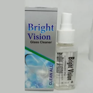 Bright Vision Glass Cleaner for lenses and glasses.