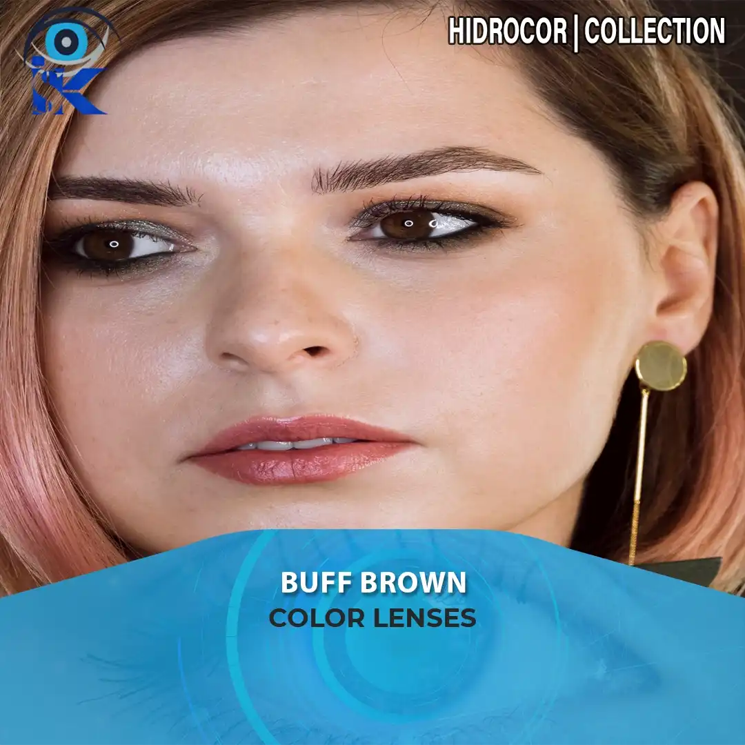 Buff Brown contact lenses in Pakistan – Warm natural brown shade – ISK Lenses