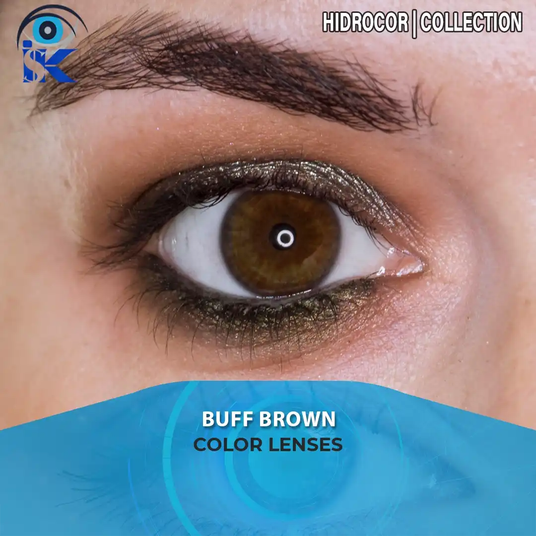 Buff Brown contact lenses in Pakistan – Warm natural brown shade – ISK Lenses