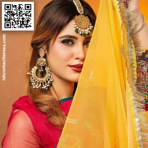 Callista Gold lens – golden hazel contact lenses.