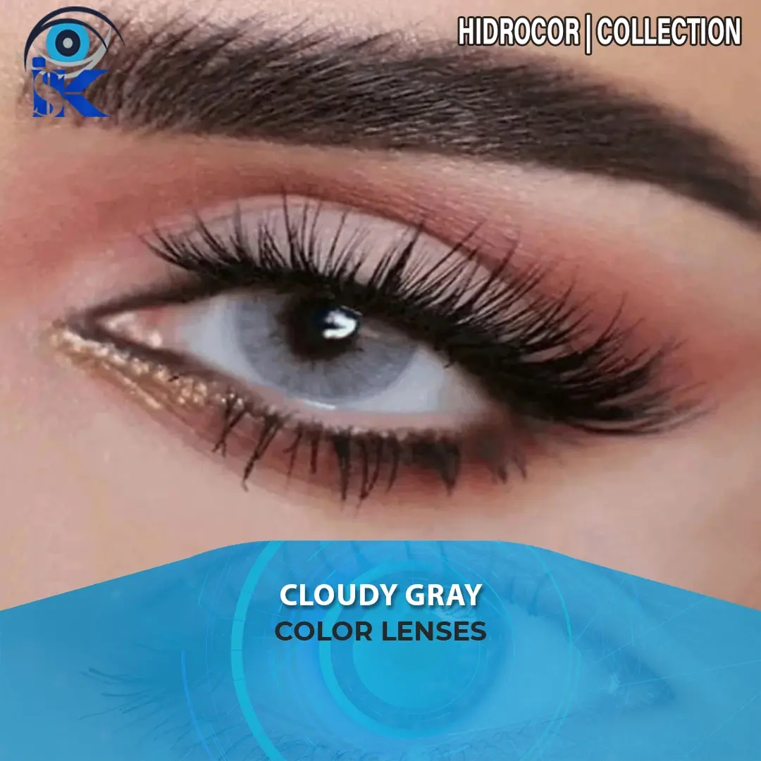 Cloudy Gray contact lenses in Pakistan – Soft misty gray shade – ISK Lenses