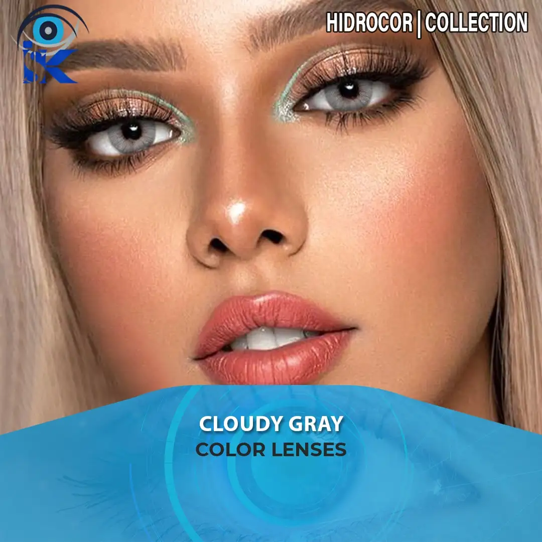 Cloudy Gray contact lenses in Pakistan – Soft misty gray shade – ISK Lenses