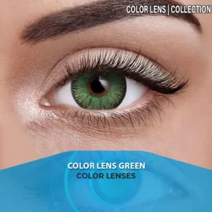 Green color contact lens – natural green eye shade