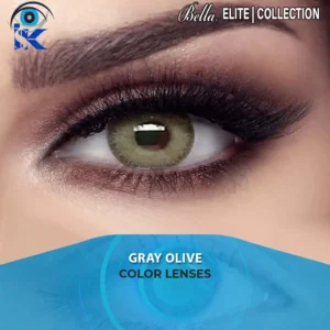 Bella Elite Gray Olive Contact Lenses in Pakistan – Soft Olive Gray Eyes by ISK Lenses
