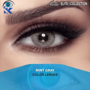 Bella Elite Mint Gray Contact Lenses in Pakistan – Cool Gray Eyes by ISK Lenses