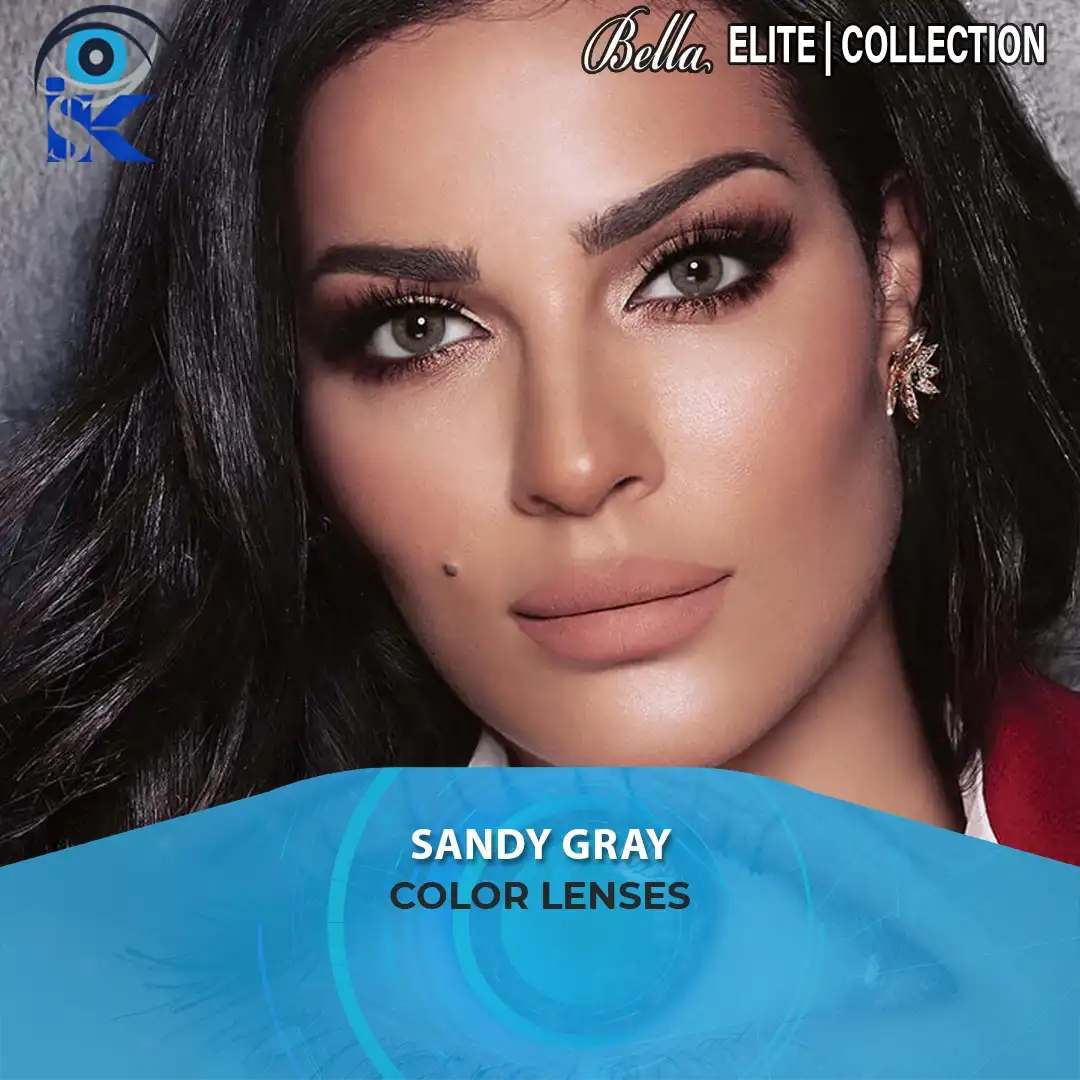Bella Elite Sandy Gray Contact Lenses in Pakistan – Natural Gray Eyes by ISK Lenses