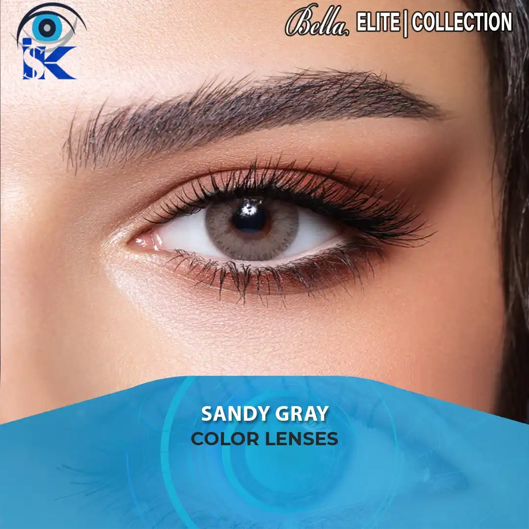 Bella Elite Sandy Gray Contact Lenses in Pakistan – Natural Gray Eyes by ISK Lenses