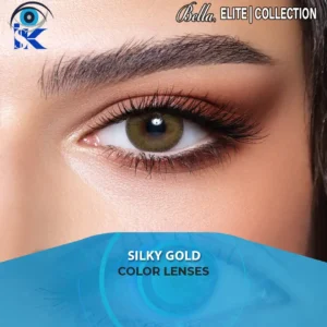 Bella Elite Silky Gold Contact Lenses in Pakistan – Natural Golden Brown Eyes by ISK Lenses