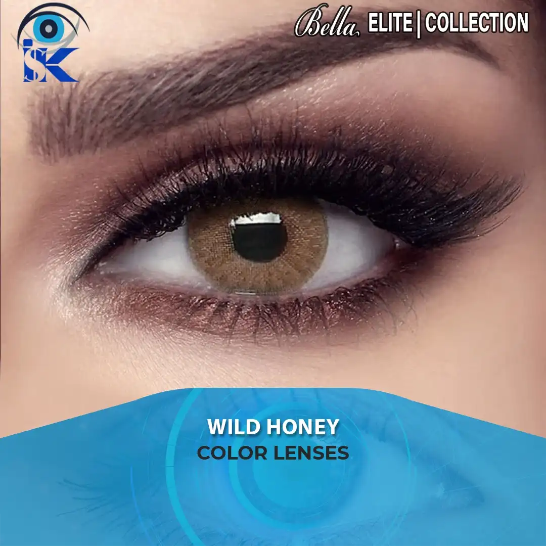 Bella Elite Wild Honey Contact Lenses in Pakistan – Natural Honey Brown Eyes by ISK Lenses