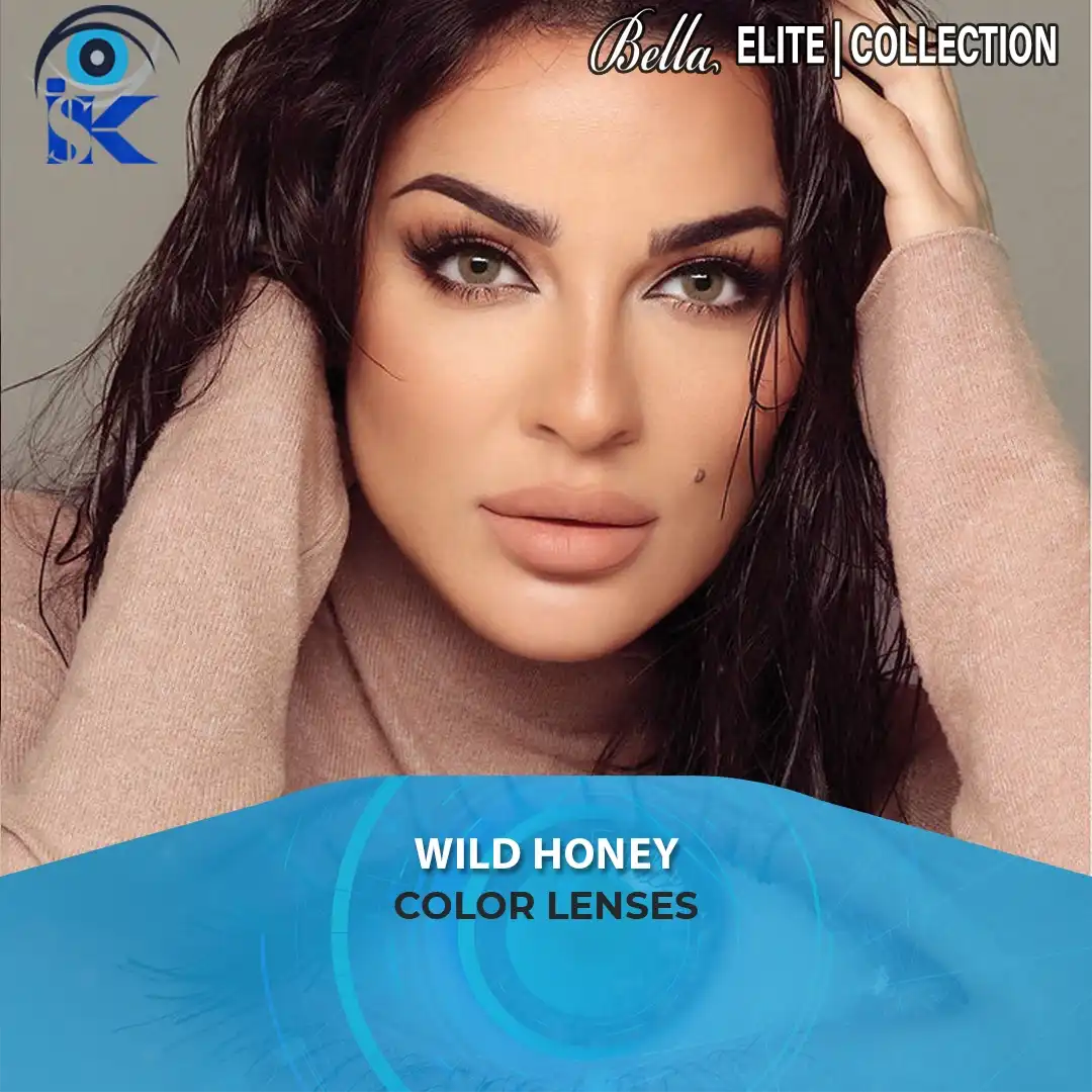 Bella Elite Wild Honey Contact Lenses in Pakistan – Natural Honey Brown Eyes by ISK Lenses
