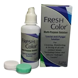 Fresh Colour 120ml contact lens solution for daily cleaning.