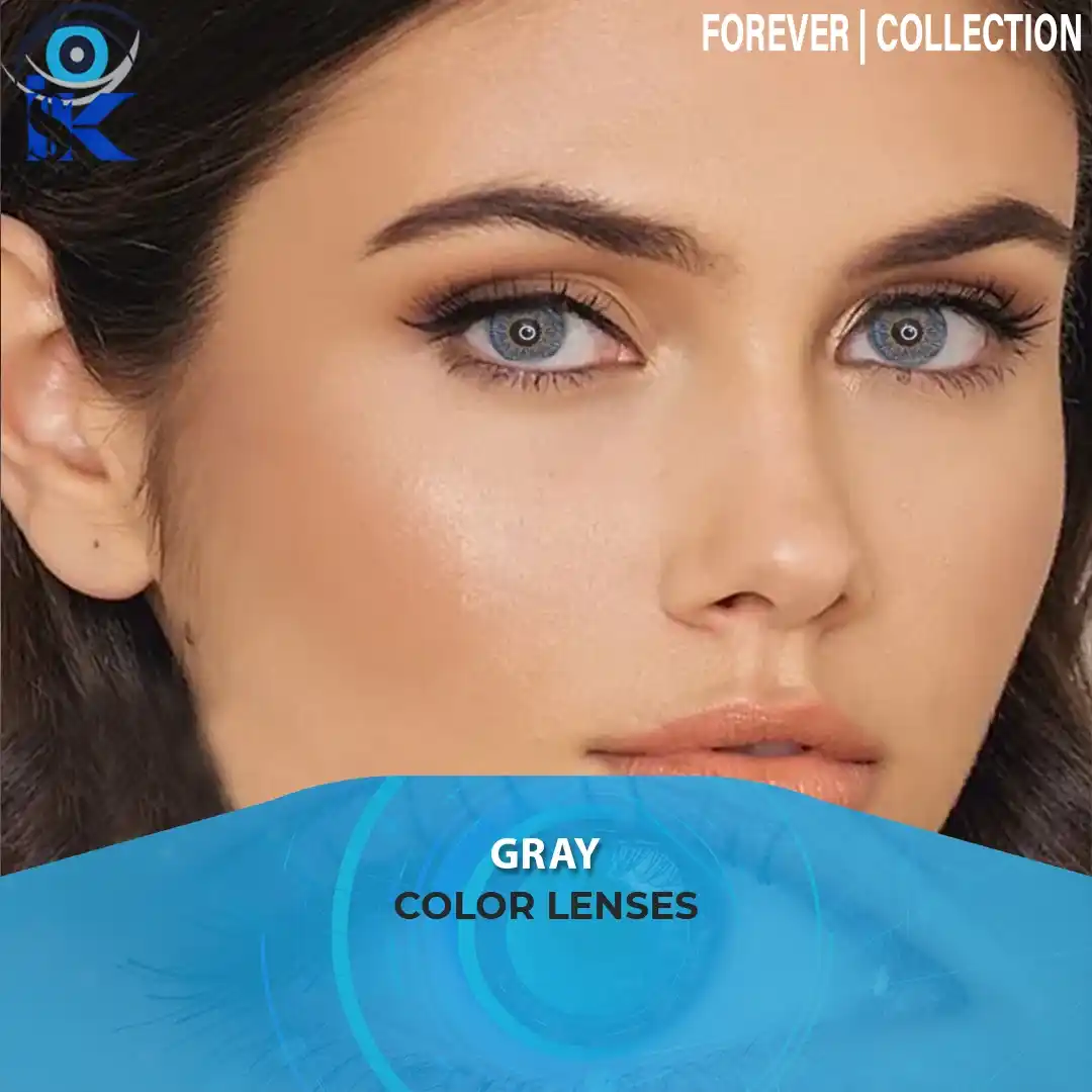 Forever Gray Contact Lenses in Pakistan – Soft Smoky Gray Eyes by ISK Lenses