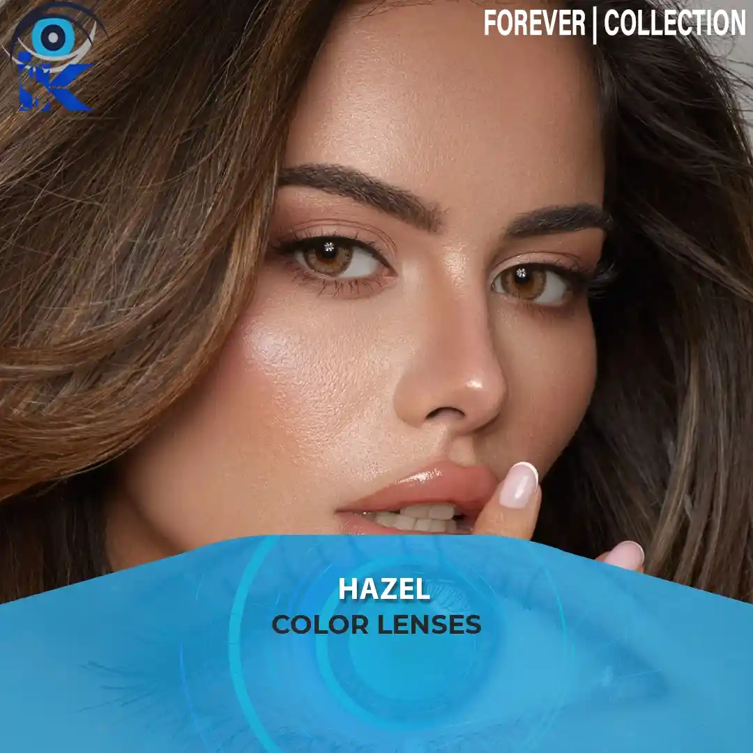 Forever Hazel Contact Lenses in Pakistan – Warm Natural Hazel Eyes by ISK Lenses