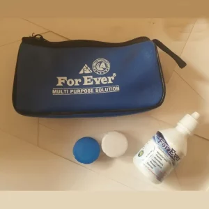 Forever Lens Solution Kit 60ml with lens accessories.
