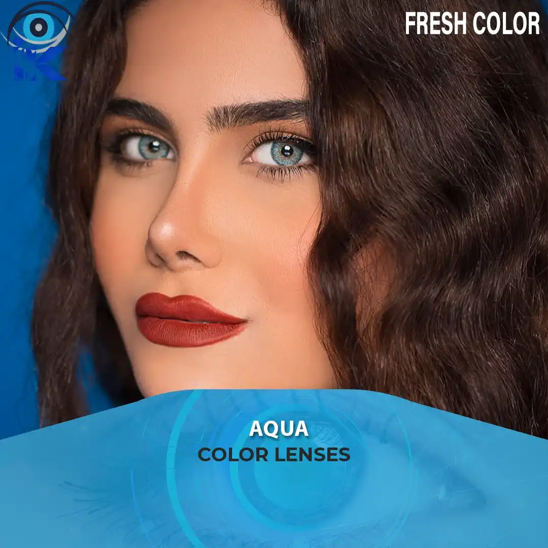 Fresh Color Aqua Contact Lenses in Pakistan – Natural Soft Blue Eyes by ISK Lenses