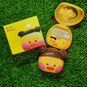 Funny Doll Lens Care Kit with cute design.
