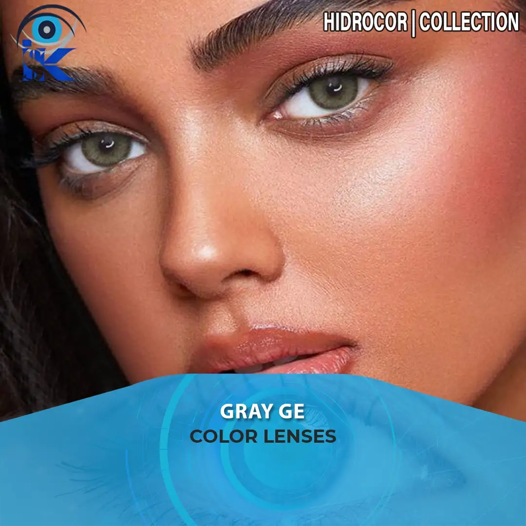 Hidrocor Gray Ge contact lenses in Pakistan – Borderless gray green shade – ISK Lenses