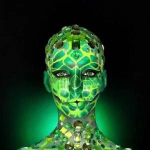 Green Halloween Lens – spooky green contacts