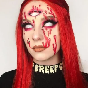 White Halloween Lens – scary white eye contacts