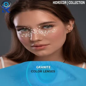 Hidrocor Granite Contact Lenses in Pakistan – Natural Gray Eyes Look by ISK Lenses