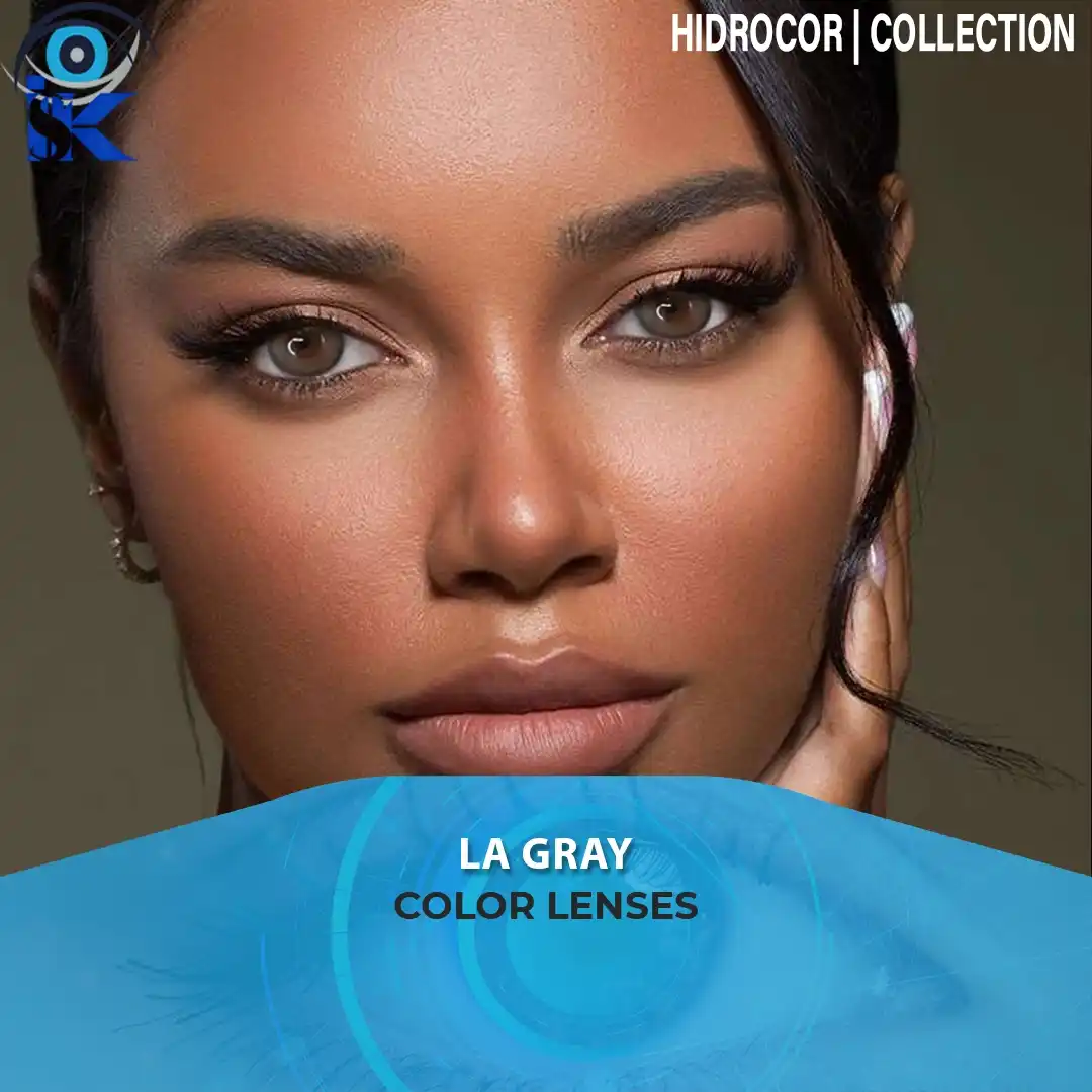 Hidrocor La Gray Contact Lenses in Pakistan – Elegant Smoky Gray Eye Shade by ISK Lenses