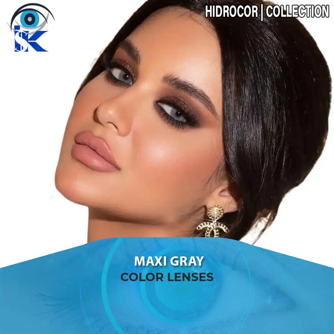 Hidrocor Maxi Gray Contact Lenses in Pakistan – Natural Gray Eyes by ISK Lenses