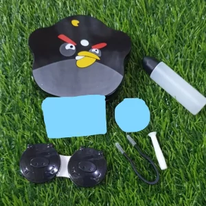 Angry Bird black contact lens travel kit