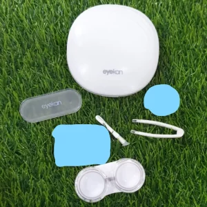 White Lens Inked EyeKen Travel Kit with lens case.