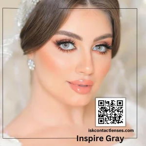 Inspire Gray contact lens – elegant gray eyes