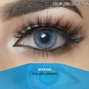 Marine color contact lens – ocean-inspired blue eyes