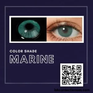 Marine color contact lens – ocean-inspired blue eyes