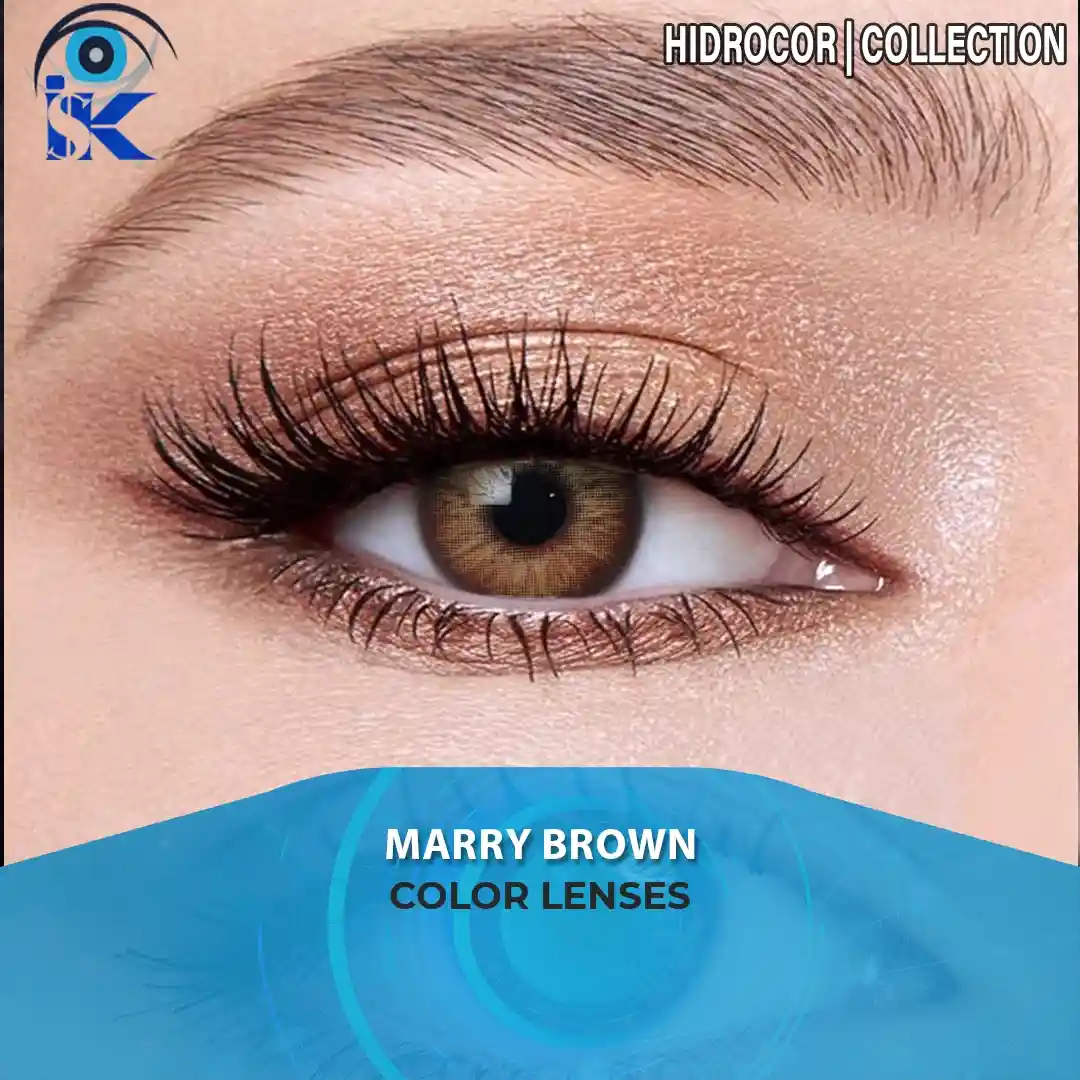 Marry Brown contact lenses in Pakistan – Best soft romantic brown shade – ISK Lenses
