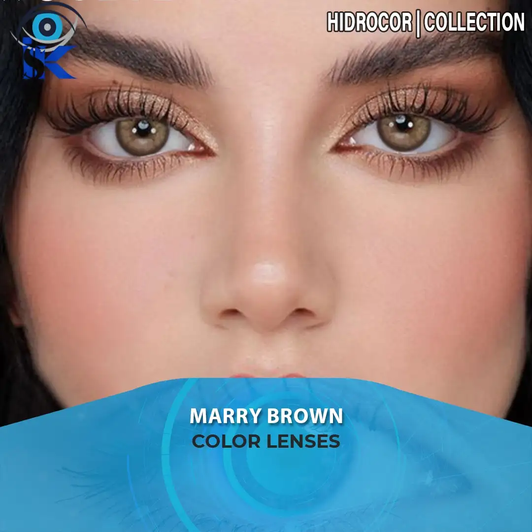 Marry Brown contact lenses in Pakistan – Best soft romantic brown shade – ISK Lenses