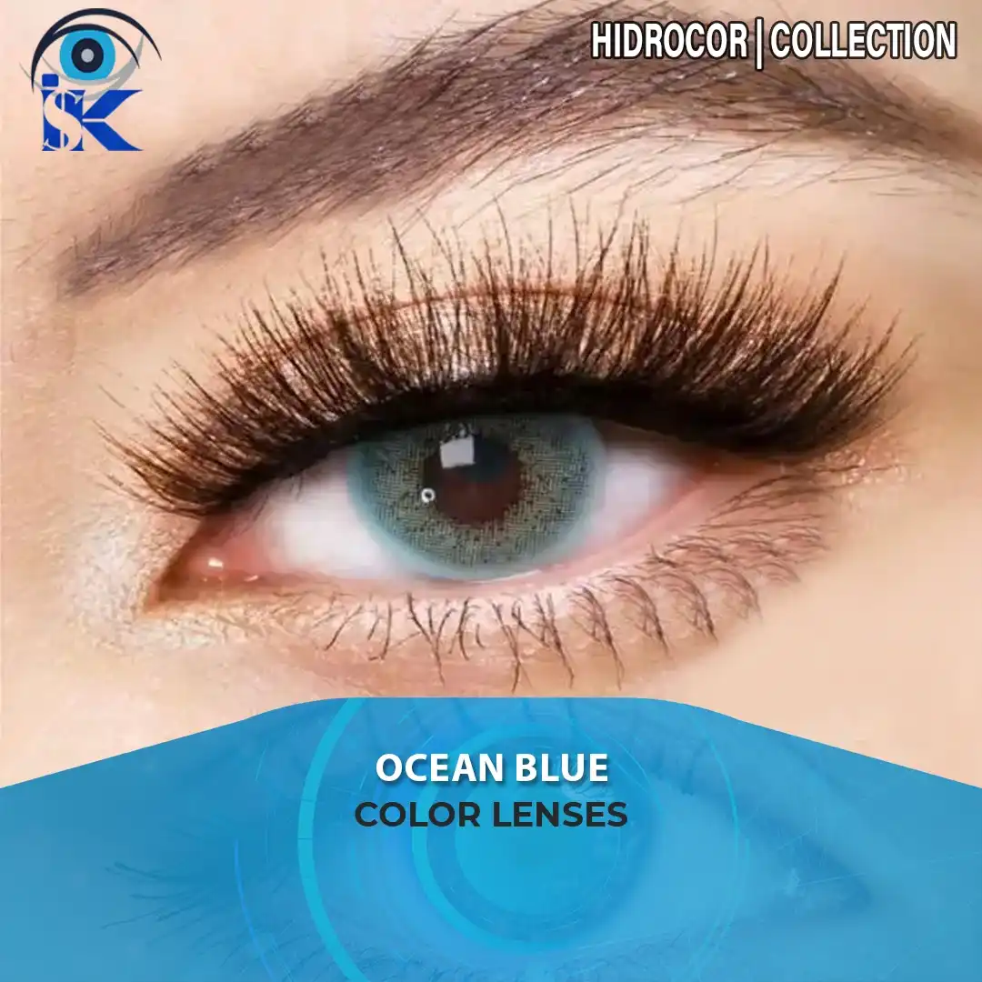 Ocean Blue contact lenses in Pakistan – Deep ocean blue shade – ISK Lenses