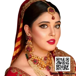 Rose Color lens – soft pinkish eye tone