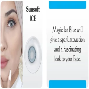 Sunsoft Ice contact lens – cool icy gray lenses