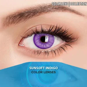Sunsoft Indigo contact lens – deep indigo blue eye lenses