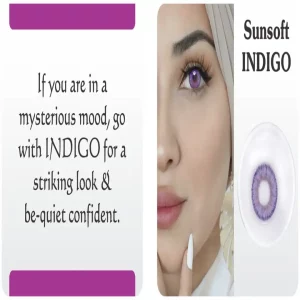 Sunsoft Indigo contact lens – deep indigo blue eye lenses