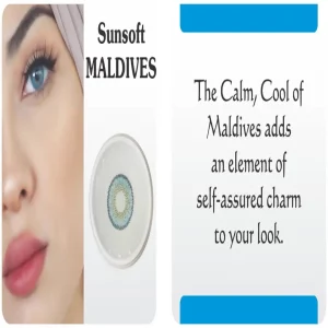Sunsoft Maldives contact lens – tropical aqua blue lenses