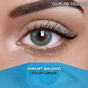 Sunsoft Maldives contact lens – tropical aqua blue lenses